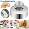 Sandwich Cutter and Sealer Stainless Steel Round Sandwich Maker Pastry Cookies Mold for Hamburgers Baking Bento Tools