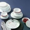78 Piece Set, Suitable for 12 Piece Tableware Set, Three-layer Glass and Anti Debris, Lightweight Round Plate and Bowl Set